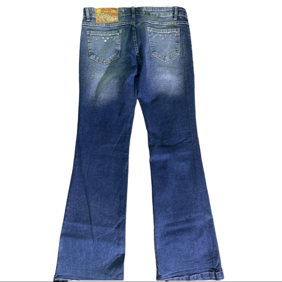Retro embellished bell bottom Jeans size 44 - Picture 9 of 9